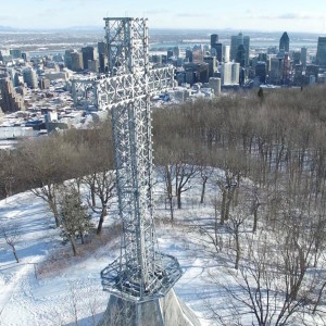 Mont-Royal de Montréal filmé par drone